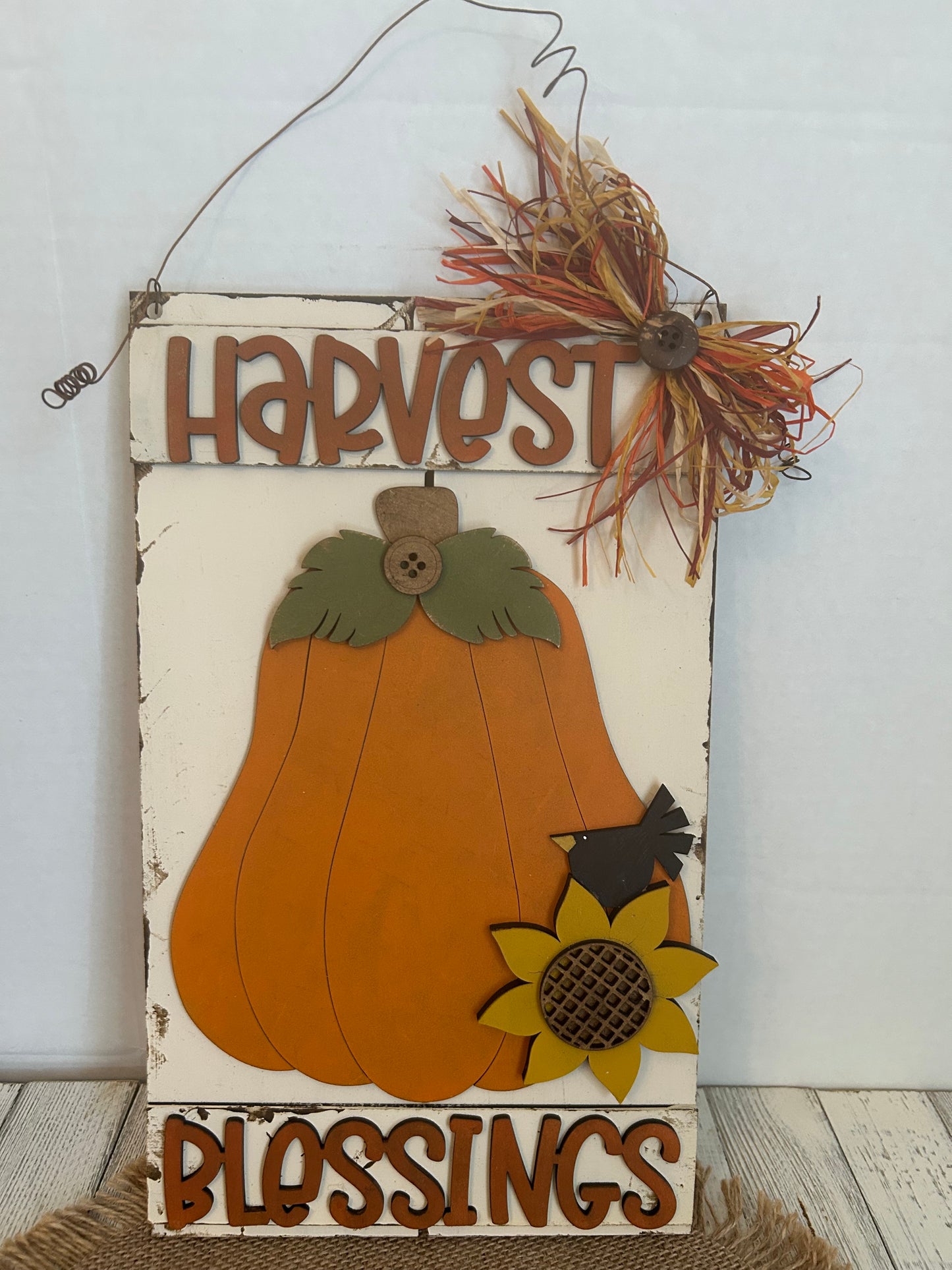 Harvest Blessings Door Hanger