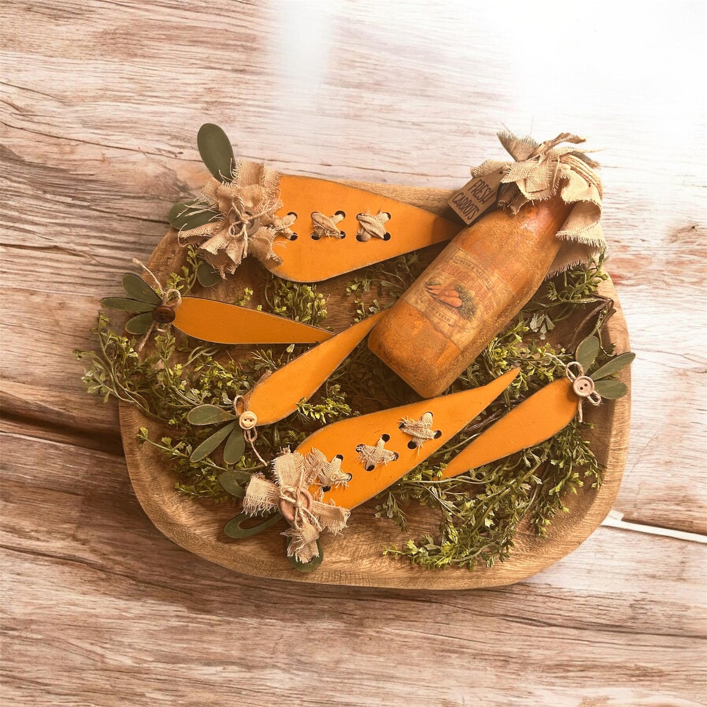 Wonky Carrots set of 5