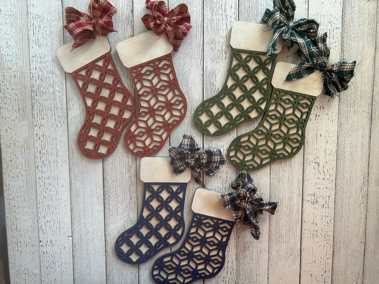 Primitive Christmas Stocking Ornament