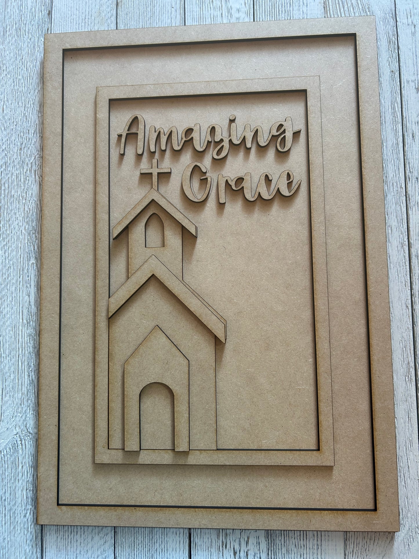 Church Amazing Grace Shelf Sitter