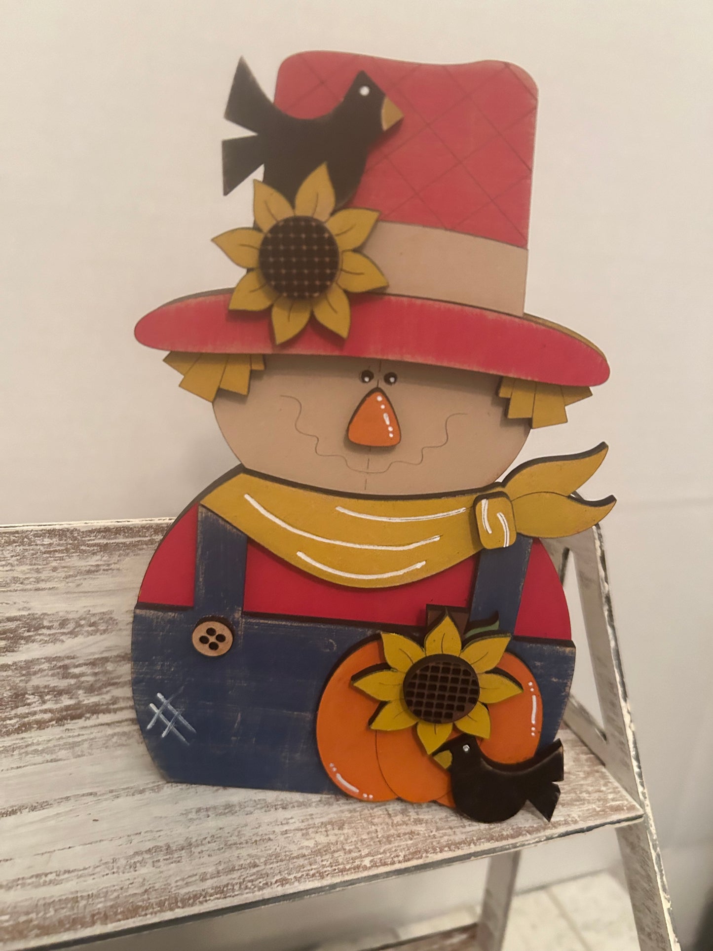 Unfinished Chunky Scarecrow Shelf Sitters
