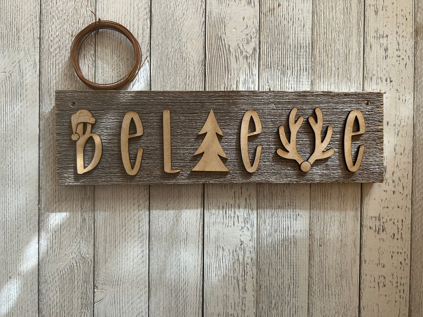 Believe Shelf Sitter/Sign