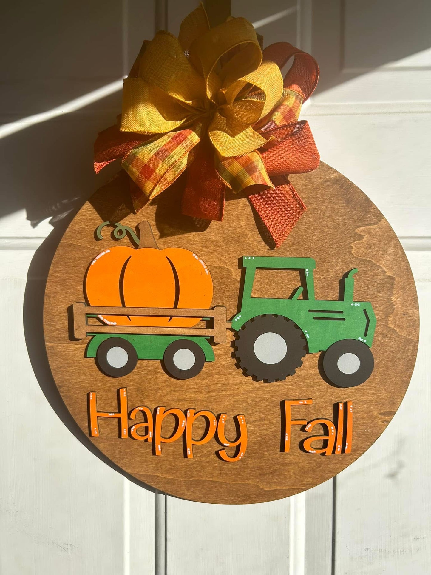 Happy Fall Door Round