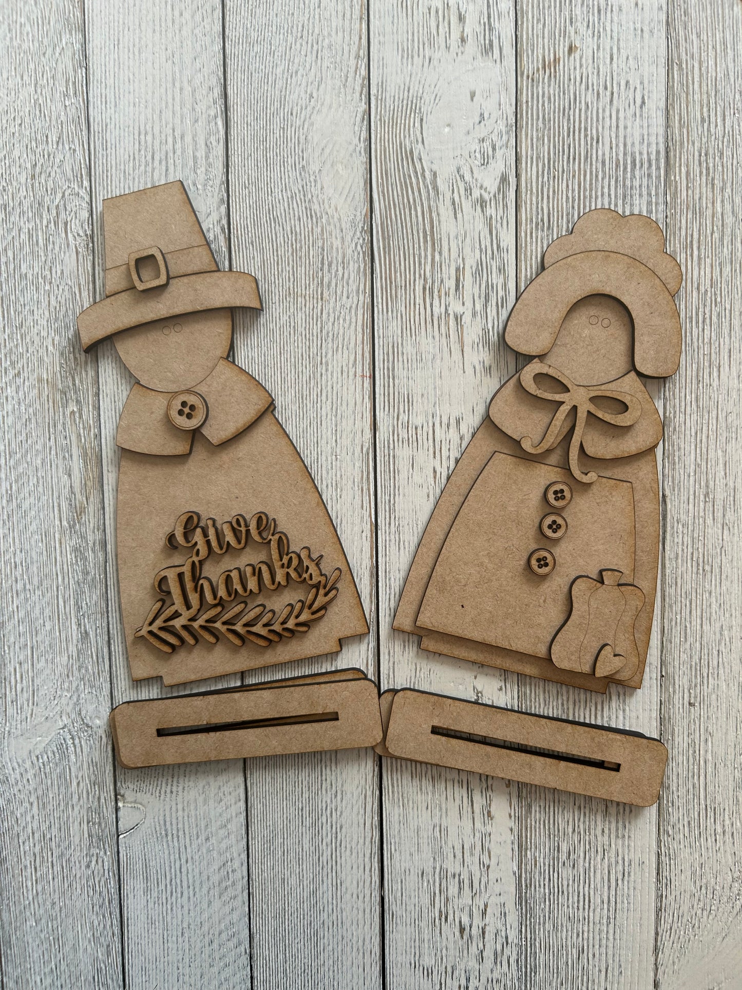 Pilgrim Couple Shelf Sitters