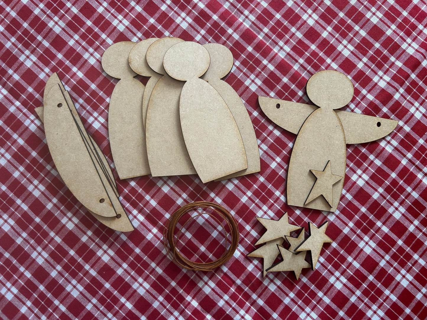 Angel Christmas Tree Ornaments set of 6