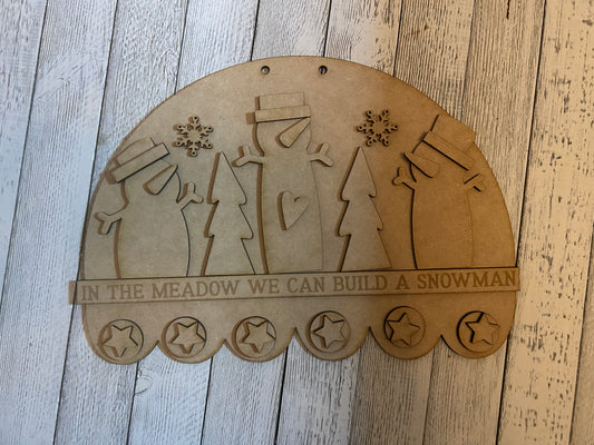 Primitive Snowmen Sign