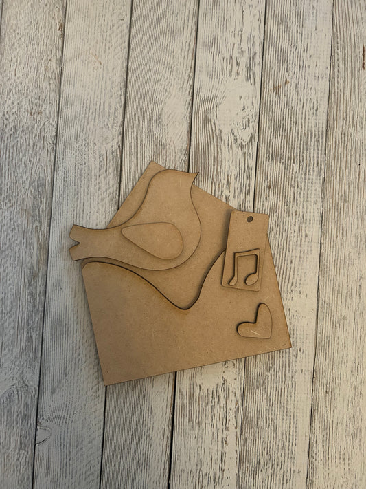 Love Letter Song Bird Shelf Sitter