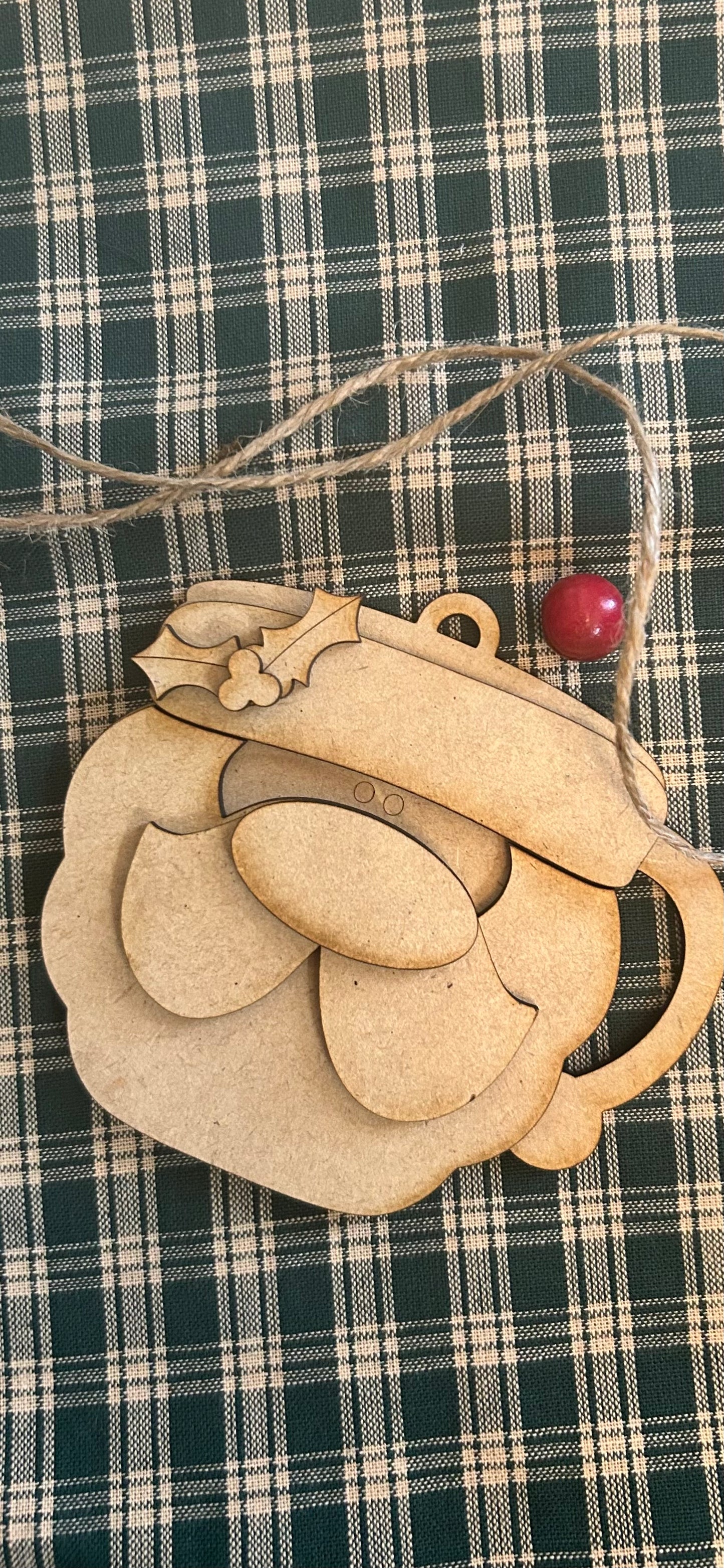 Santa Mug Christmas Ornament