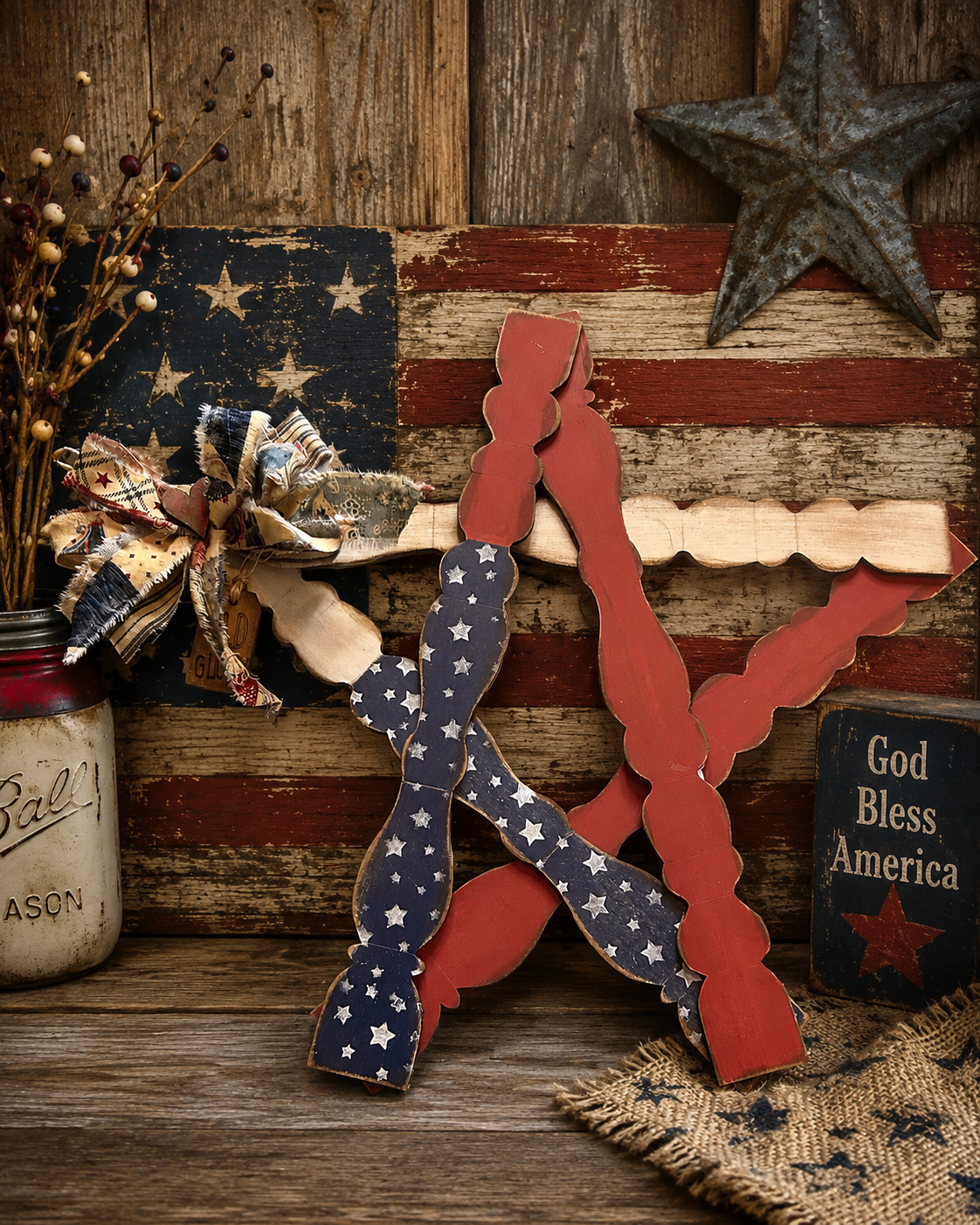 Patriotic Spindle Star