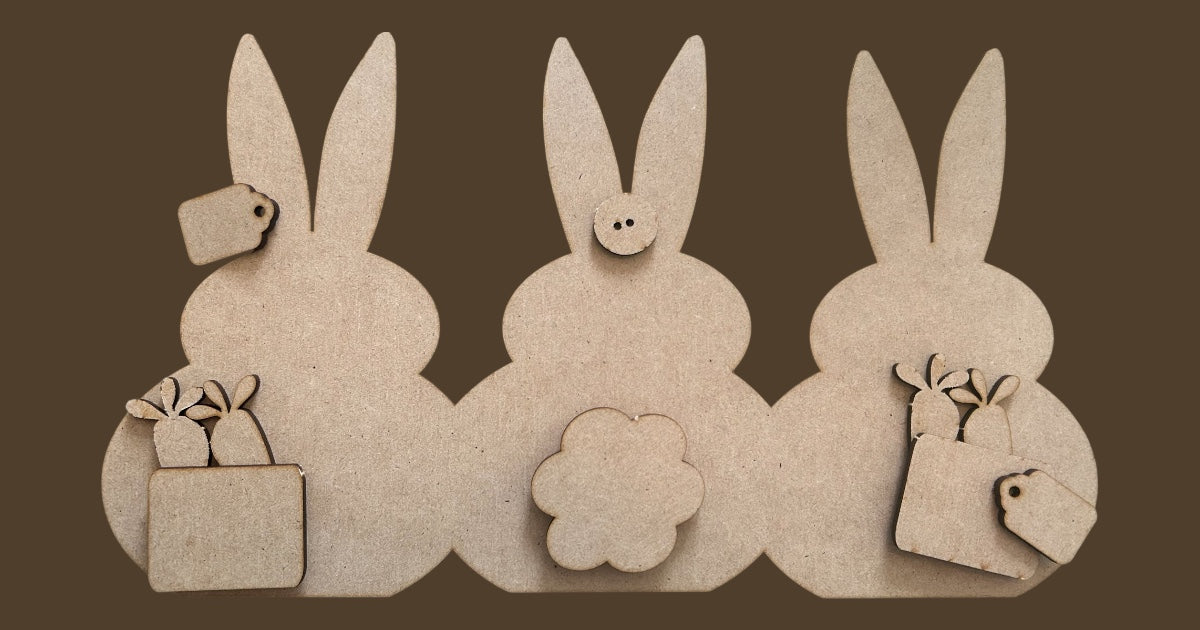 Spring Bunny Trio