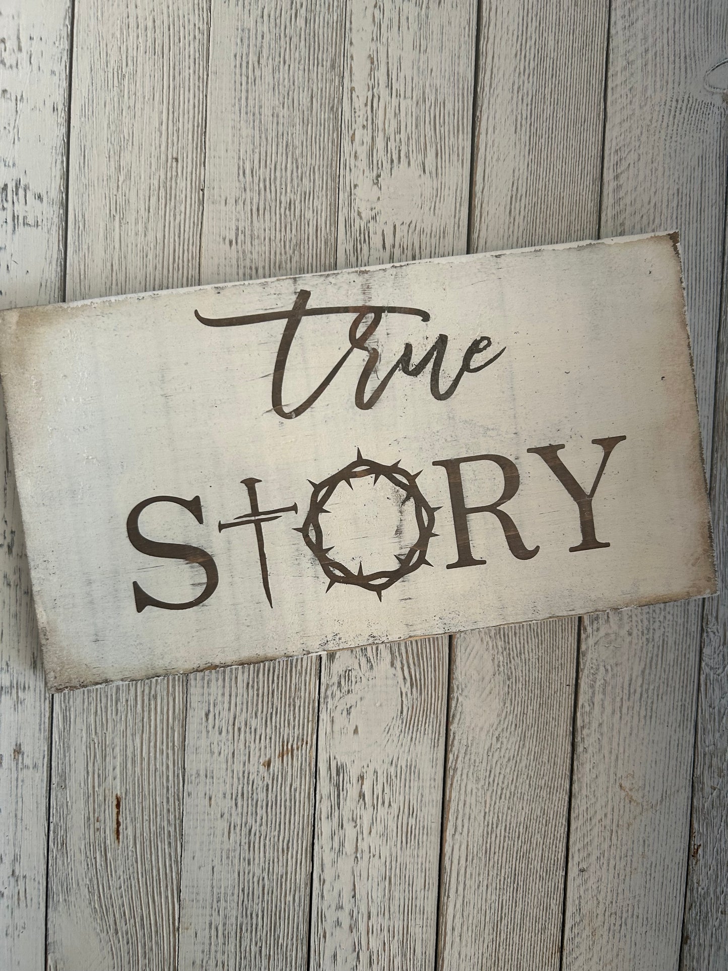 True Story Shelf Sitter
