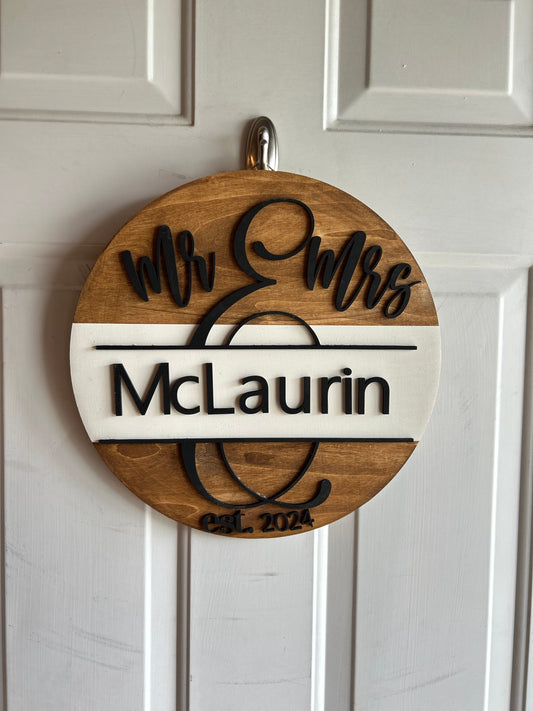 Personalized Door Hanger