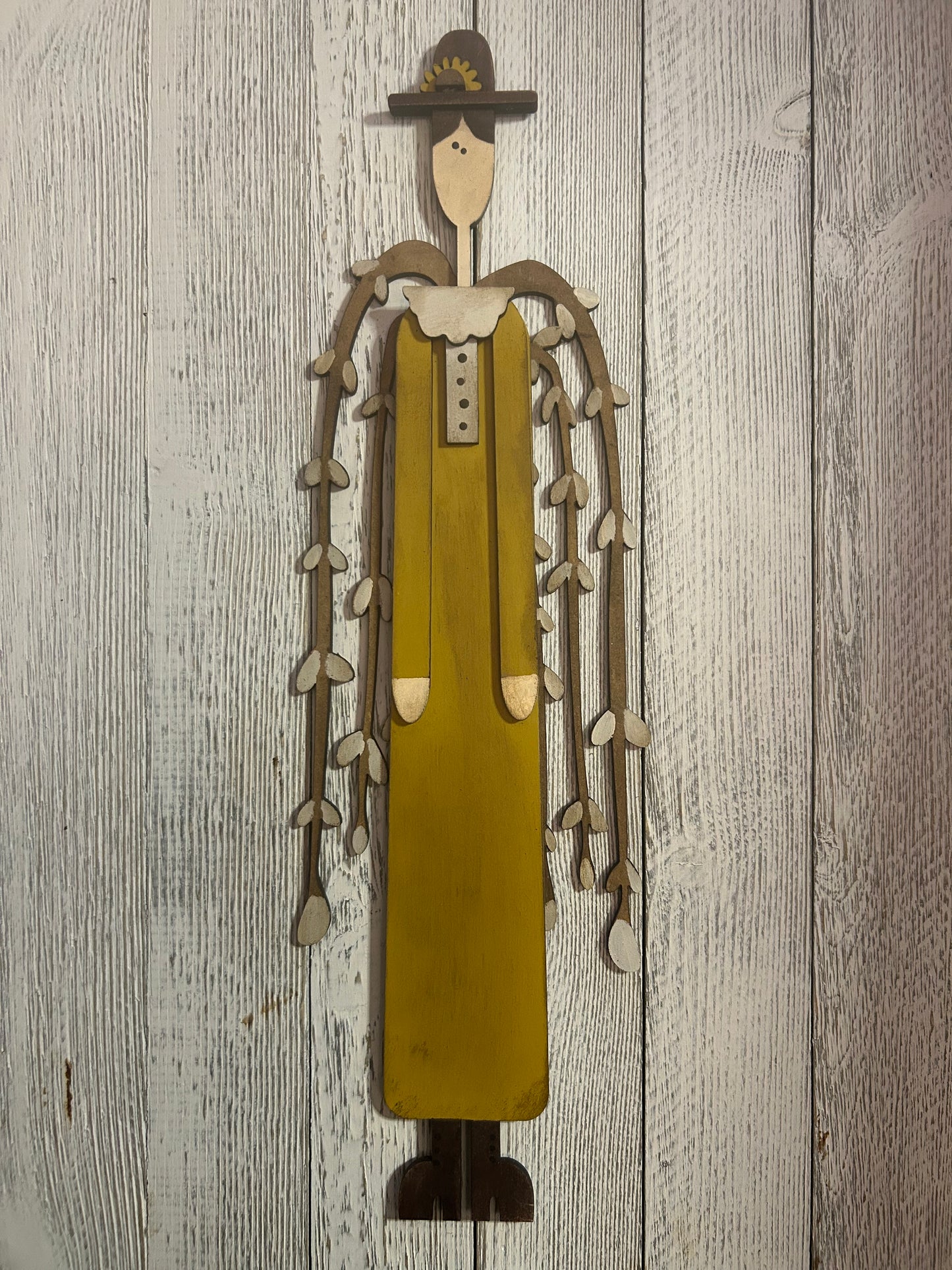 Primitive Angel with Willow Wings