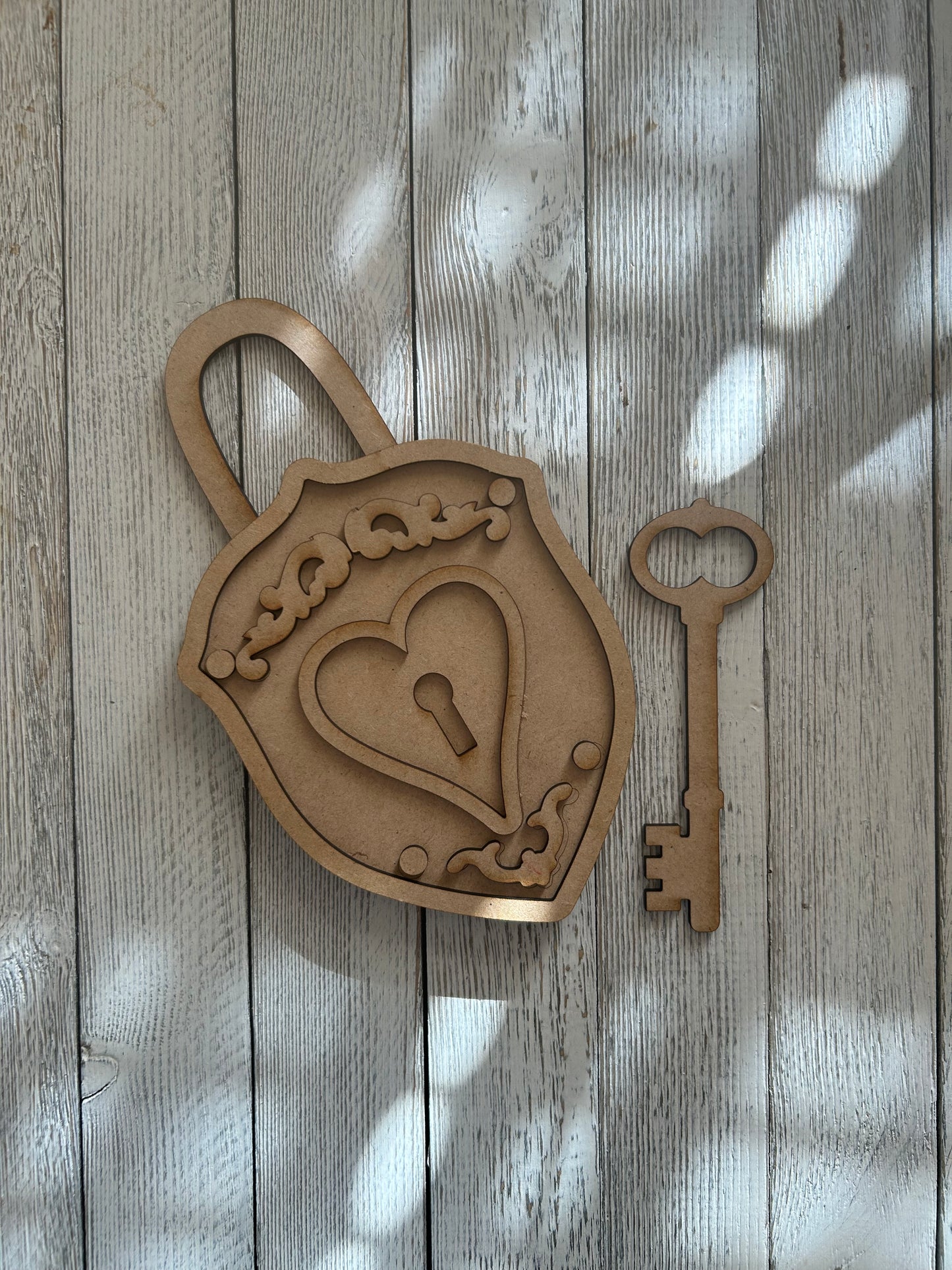 Valentine Padlock Shelf Sitter
