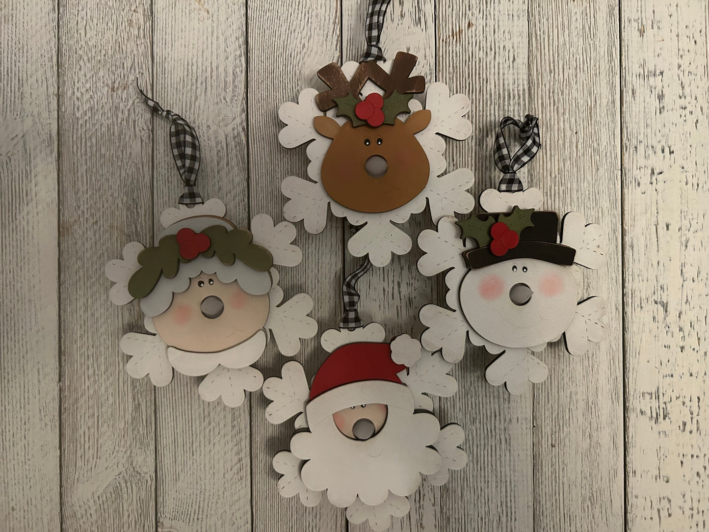 Set/4 Tea Light Christmas Ornaments