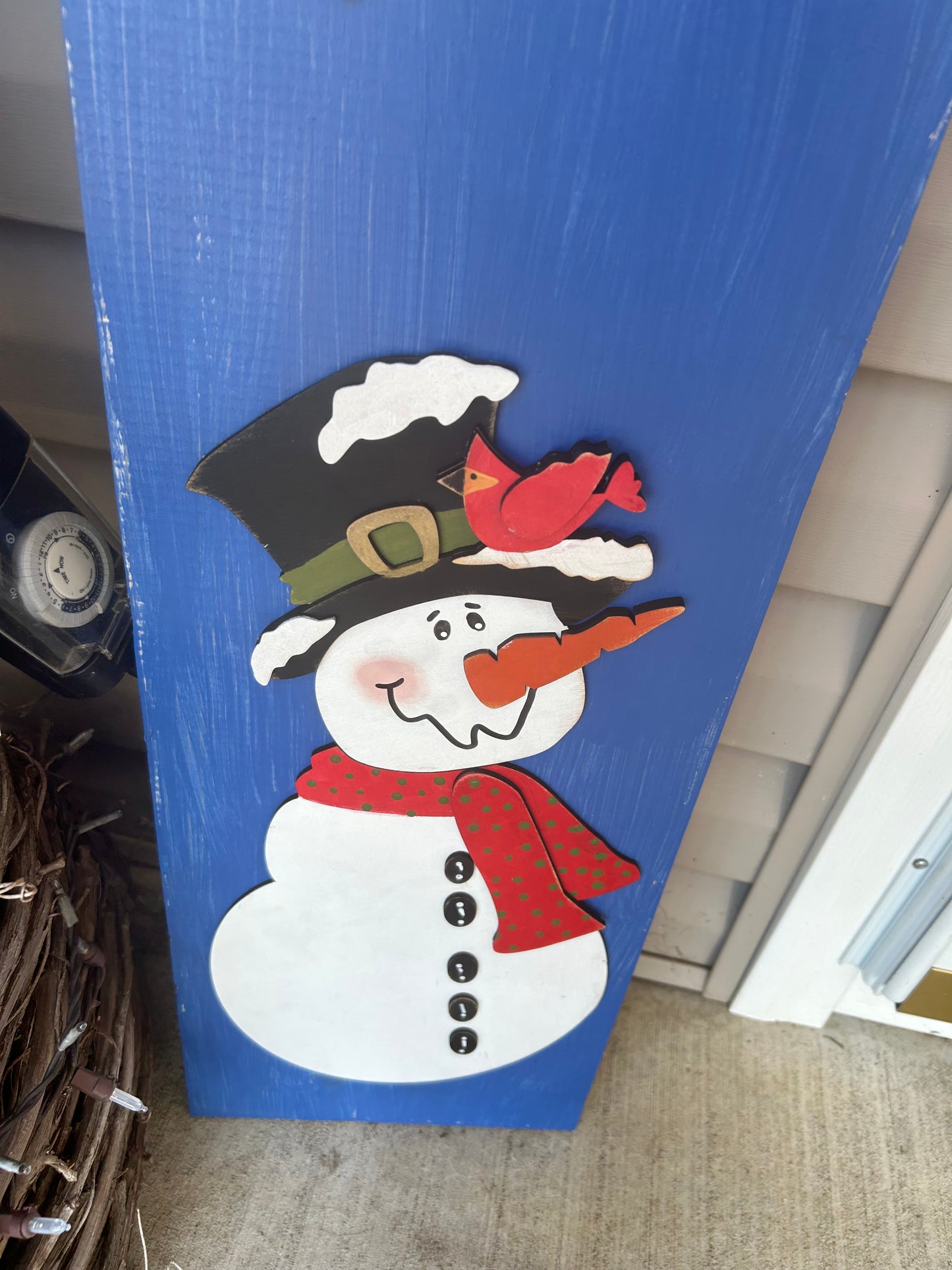 Let it Snow Porch Leaner