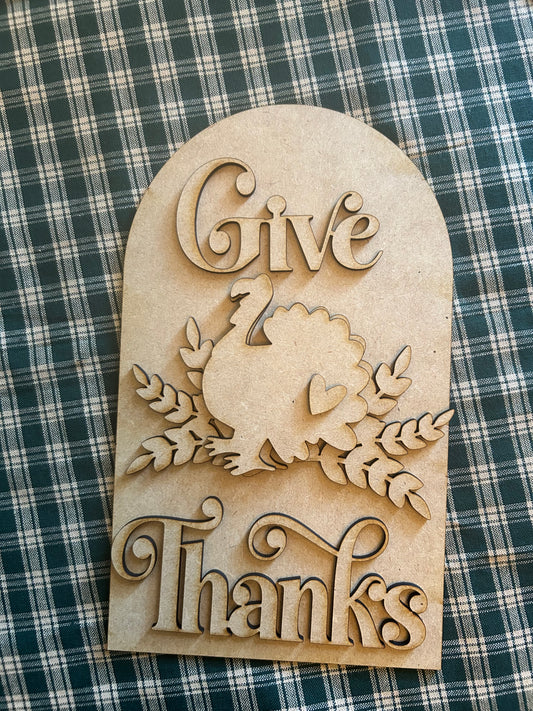 Interchangeable Thanksgiving Boho Insert