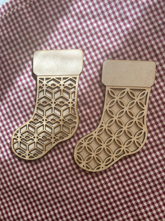 Primitive Christmas Stocking Ornament
