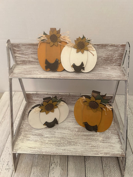 Pumpkin Shelf Sitters Set of 3