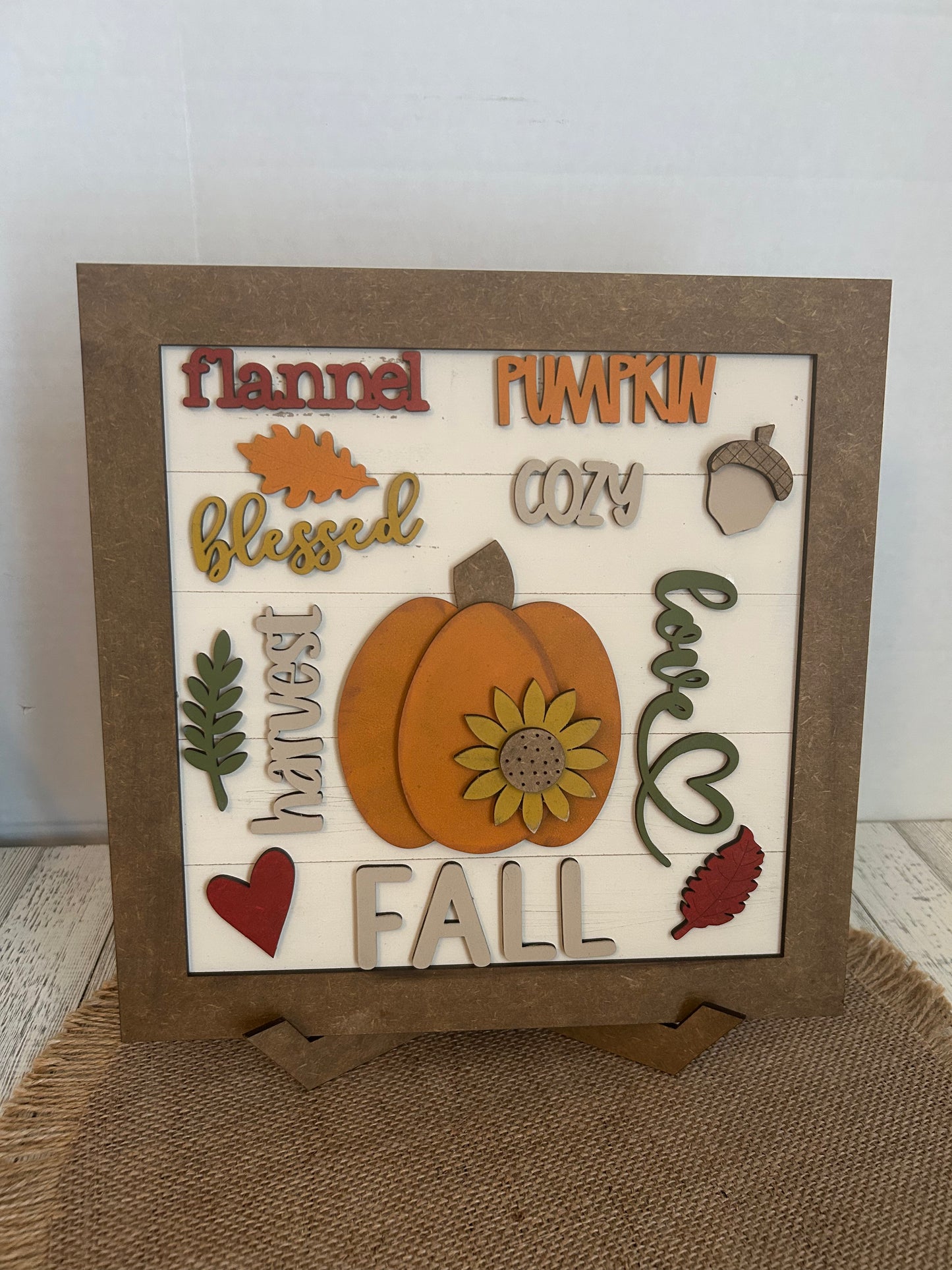 Fall Words sign/shelf sitter