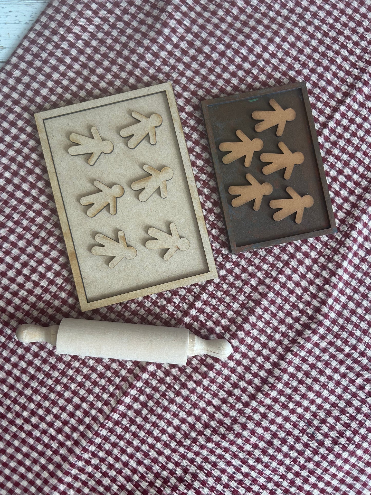 Gingerbread Cookies, Cookie Sheet and Rolling Pin