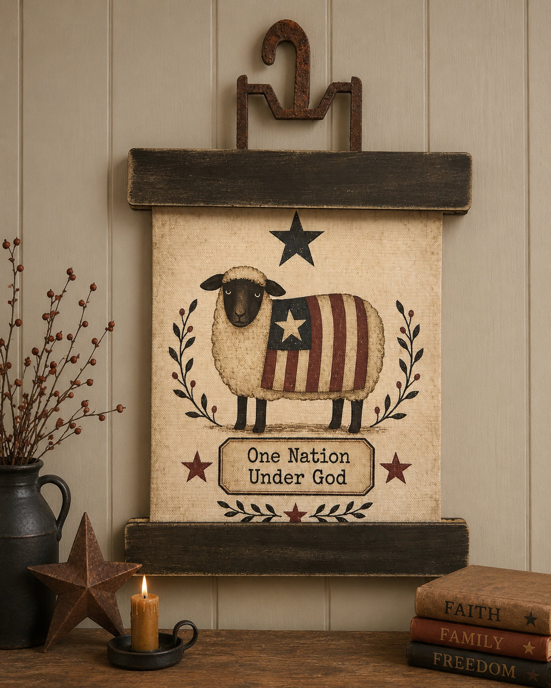 Vintage Style Pant Hanger Picture  Holder